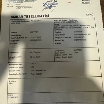 adidas Gönderilmeyen İade Ürün Ücreti