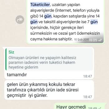 Modamu Giyim (Instagram) Ürünlerin Para İadesi
