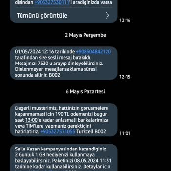 Turkcell Ekstra Fatura Ücreti Alması