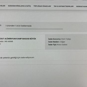 Nurgaz Ürün İade Edilemiyor