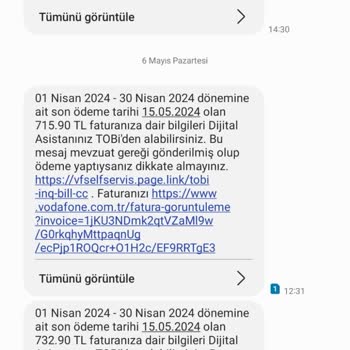 Vodafone Haksız Yere 19 Günlük Ücret Talep Ediyor