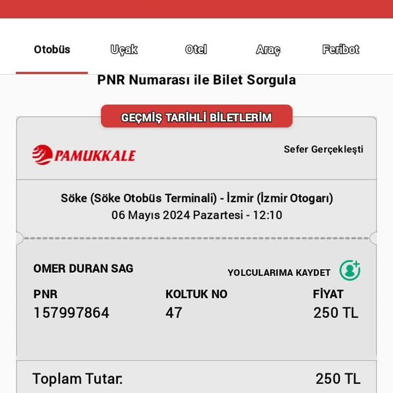 Pamukkale Turizm Billetin Terminal Taşındığı İçin Yanması