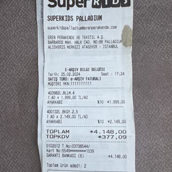 Superkids 4 Günde Uçları Açılan Ve İncelemede Red Edilen Skechers Erkek Çocuk