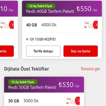 Vodafone Tarife Yenileme Mağduriyeti