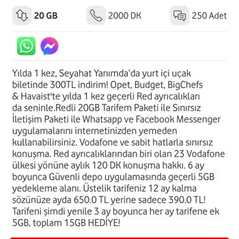 Vodafone Eşimin Kullandığı Aynı Tarifeyi Daha Pahalıya Kullanmak İstemiyorum