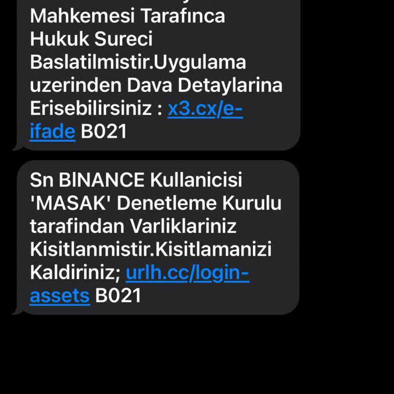 Binance Den Böyle Mesaj Geldi