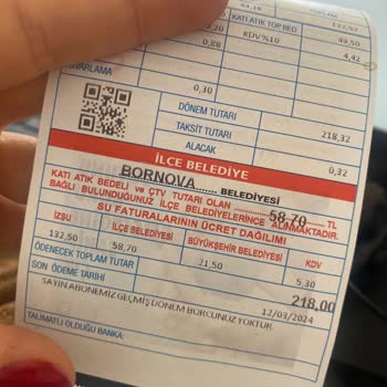 İZSU Mart Dönem Fatura
