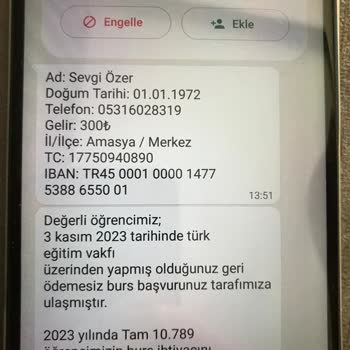 Türk Eğitim Vakfı Eğitim Bursu Vaadiyle Yaşanan Tatsız Deneyim