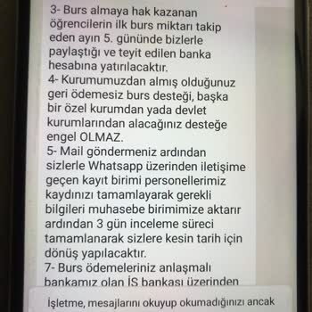 Türk Eğitim Vakfı Eğitim Bursu Vaadiyle Yaşanan Tatsız Deneyim