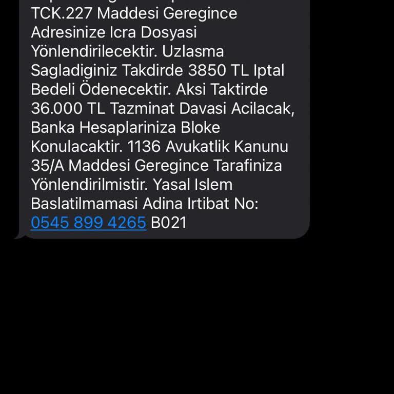 Buyukbyzltd (SMS) Büyük Hukuk Danışmanlık Şikayetçi Oluyorum