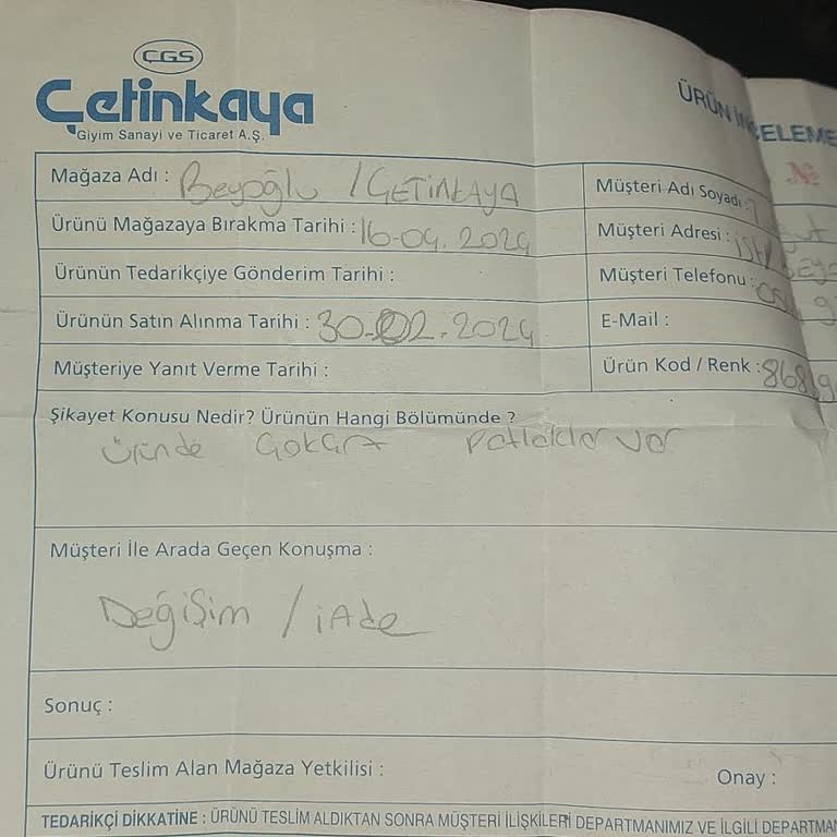 Çetinkayanın Sattığı Kinetix Ayakkabı Çok Kalitesiz