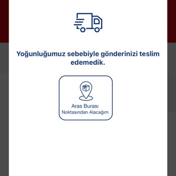 Aras Kargo Yoğunluk Sebebiyle Teslim Edemedik!