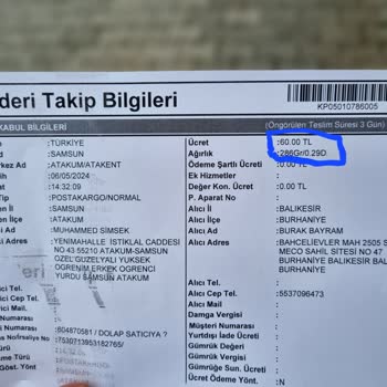 Dolap Uygulaması İade Ücreti Talebi