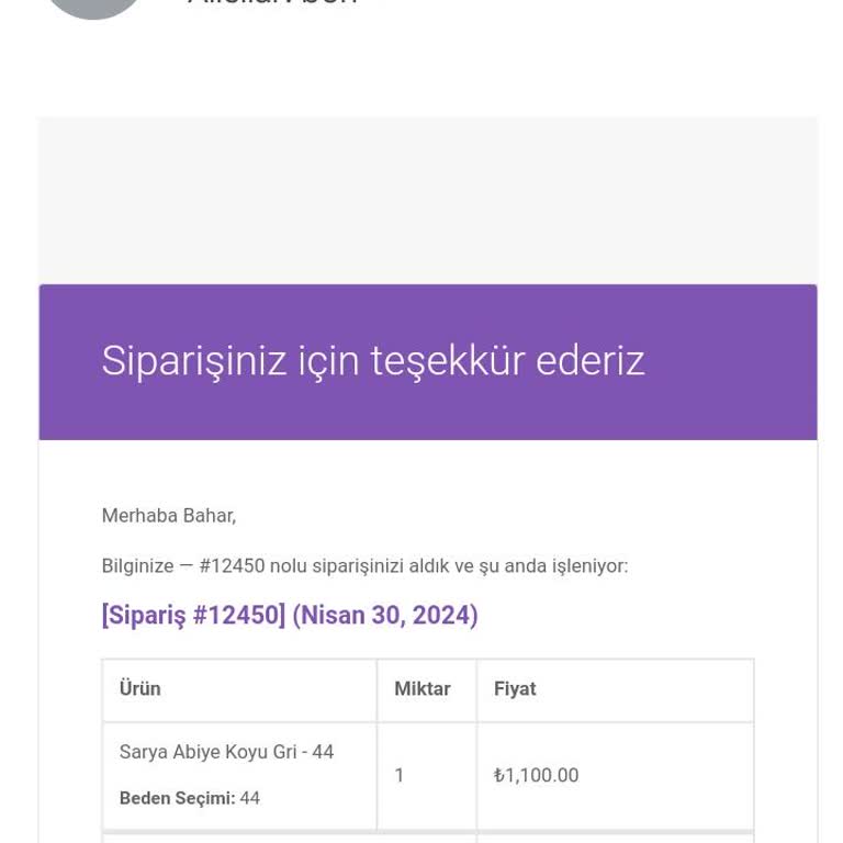 Beyhan Butik Ürün Kargoya Verilmiyor Parayı Çekip Cevap Vermiyorlar