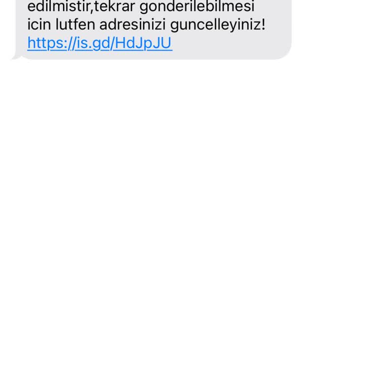 Kargo Adıyla Yabancı Numaradan Gelen Mesaj