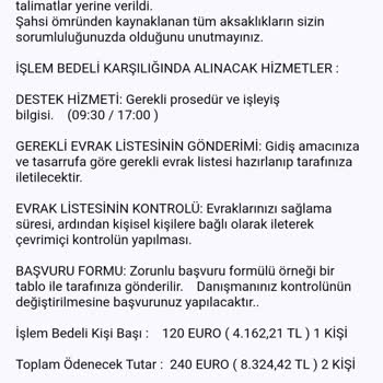 VFS Globali İnternet Sitesinde Yazan 0850 850 6397 Numarasından