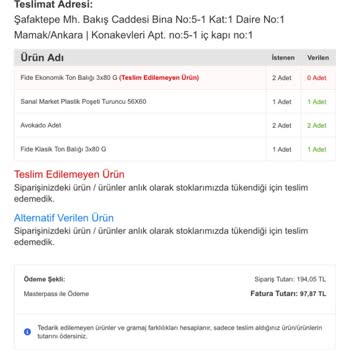 Migros Eksik Ürün Gönderiyor, 1 Alana 1 Bedavan Faydalanılmıyor