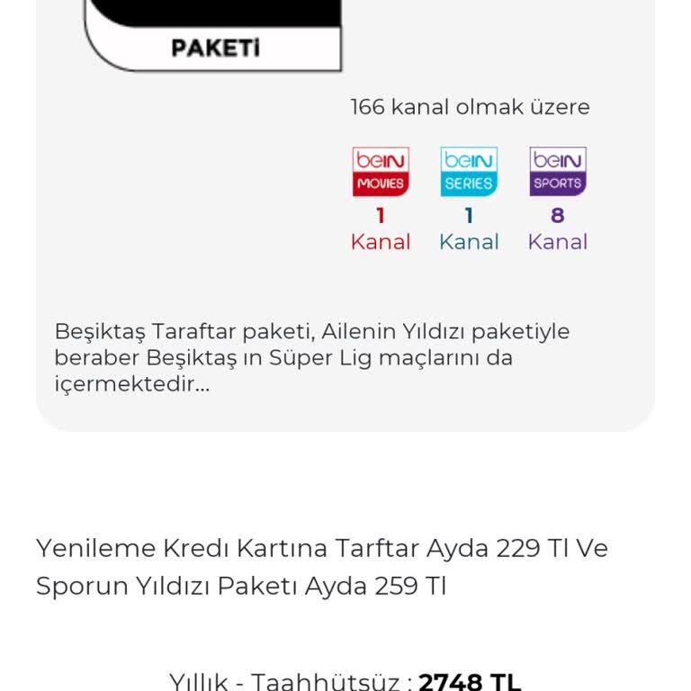 Digiturk Yanlış Paket Tanımladı