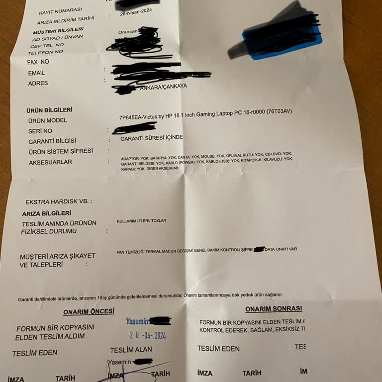 HP Servisine Fan Temizliği İçin Verdiğim Laptop Ve Pişmanlığım