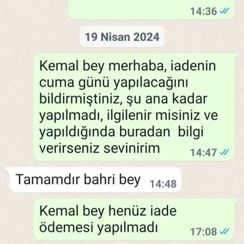 FixTnt Ücret İadesi Yapılmadı