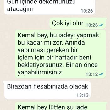 FixTnt Ücret İadesi Yapılmadı