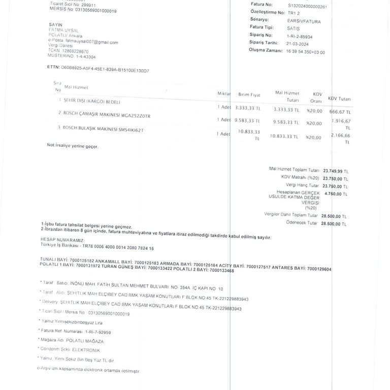 Bosch Buzdolabım Teslim Edilmedi