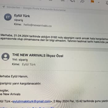 New Arrivals Siparişimin Akıbeti Hakkında