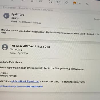 New Arrivals Siparişimin Akıbeti Hakkında
