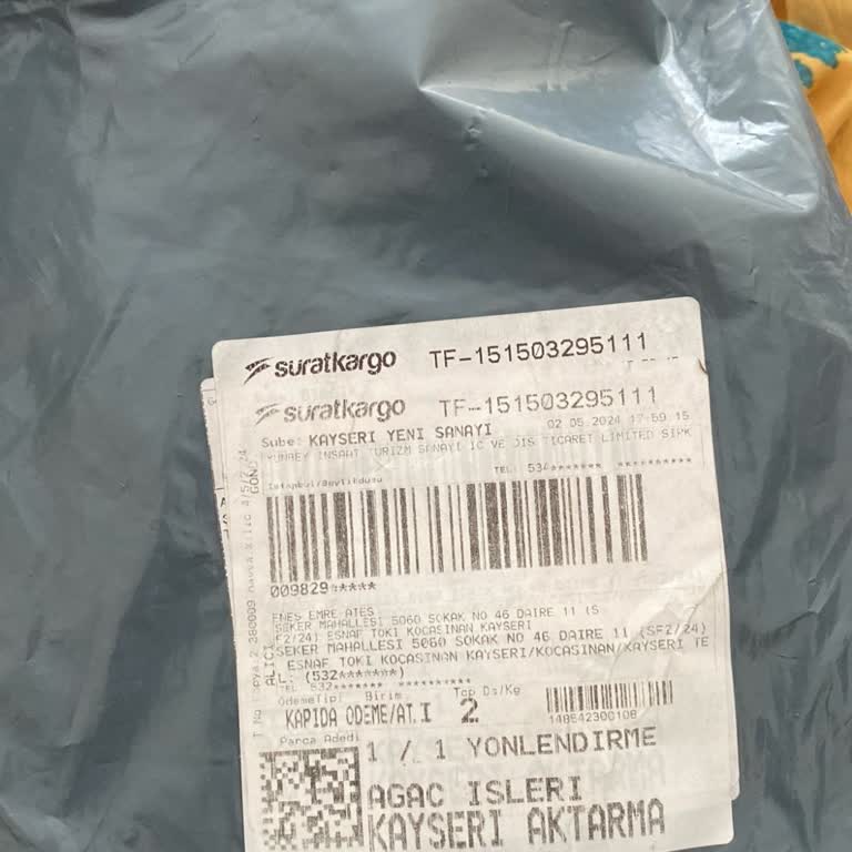 Yunbey İnşaat Taahhüt Yanlış Hatalı Defolu Ürün Gönderdi