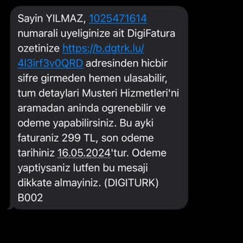 Digiturk Ün Türk Telefon Adı Altında Sahte Paket Satılması.