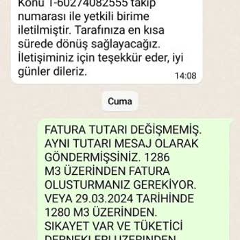 İGDAŞ Eksik Fatura Çıkardı.