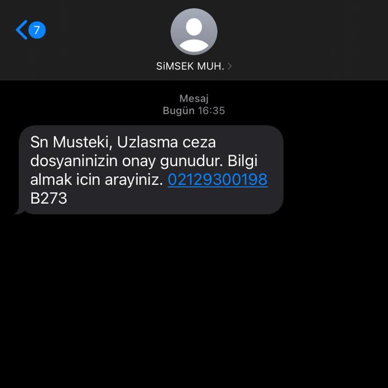 ERESTA (SMS) Uzlaşma Dosyası Adı Altında Dava Mesajı