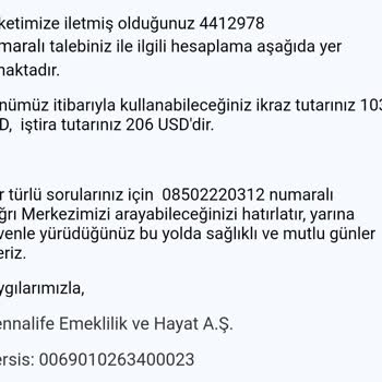 Viennalife Emeklilik ve Hayat Sigorta Poliçesi İptalinde Yaşanan Sorunlar Ve Kesinti Şikayeti