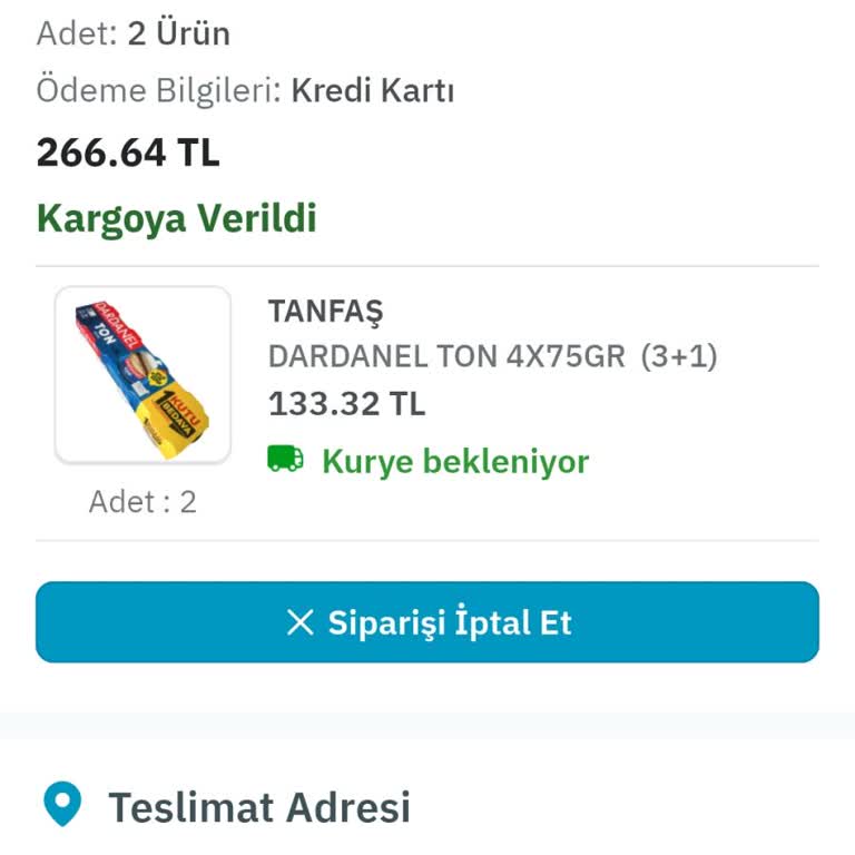 Tansaş Epttavm Kargo Sorunu