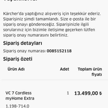 Karcher Firmasının Yerine Getirmediği Sorumluluğu