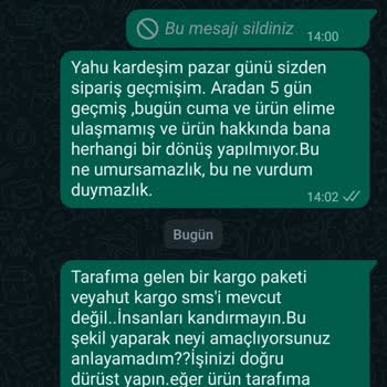 Sevosmell Firması Ödemesi Yapılan Ürünü Göndermiyor.