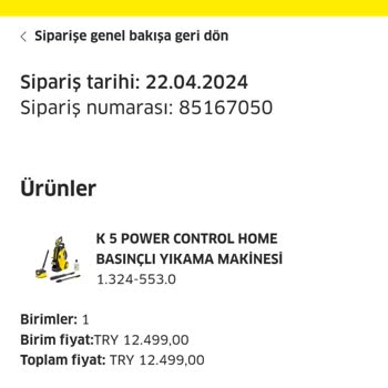 Karcher Firmasına Ulaşamıyorum. Ürünlerim Gelmiyor.