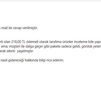 Madame Coco Ve PTT Kargo İade Sorunu