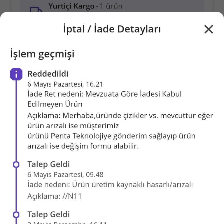 Dey Elektronik İade Reddi Hatalı Ürün