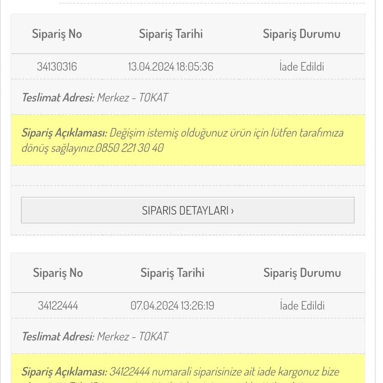 Sefamerve Para İadesi Yapmıyor