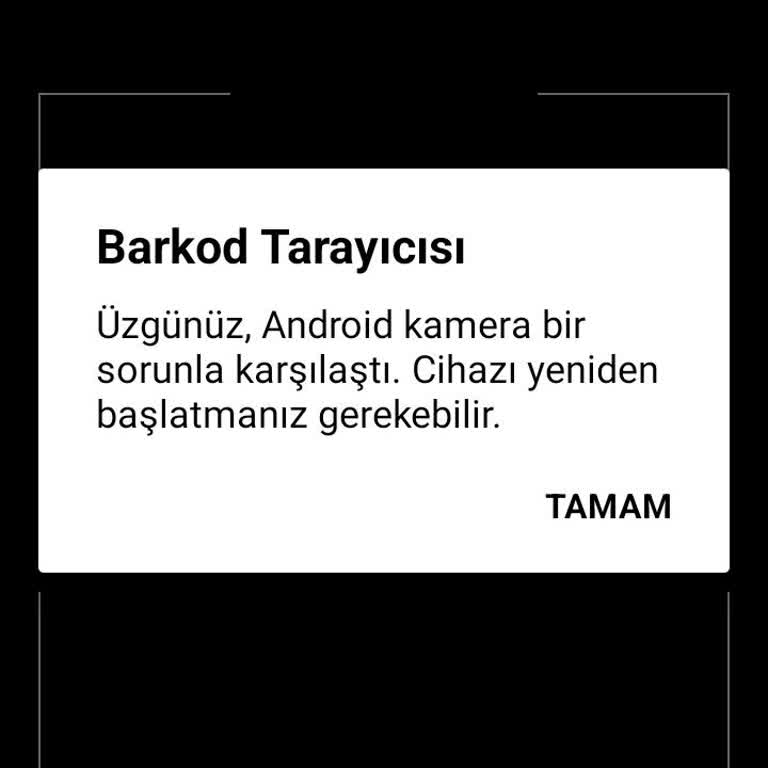 Ziraat Bankası Ziraat QR Kamera Sorunu