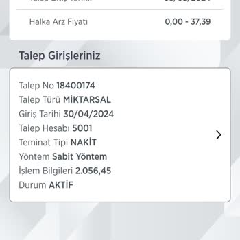 Ziraat Bankası Halka Arz Lot Gelmedi Ve Param Geri İade Edilmedi