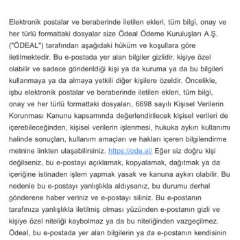 Ödeal İade Edilmeyen Param