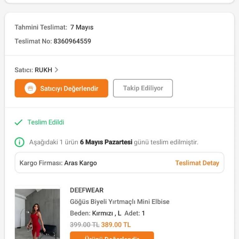 Aras Kargo Teslim Edilmeyen Kargo