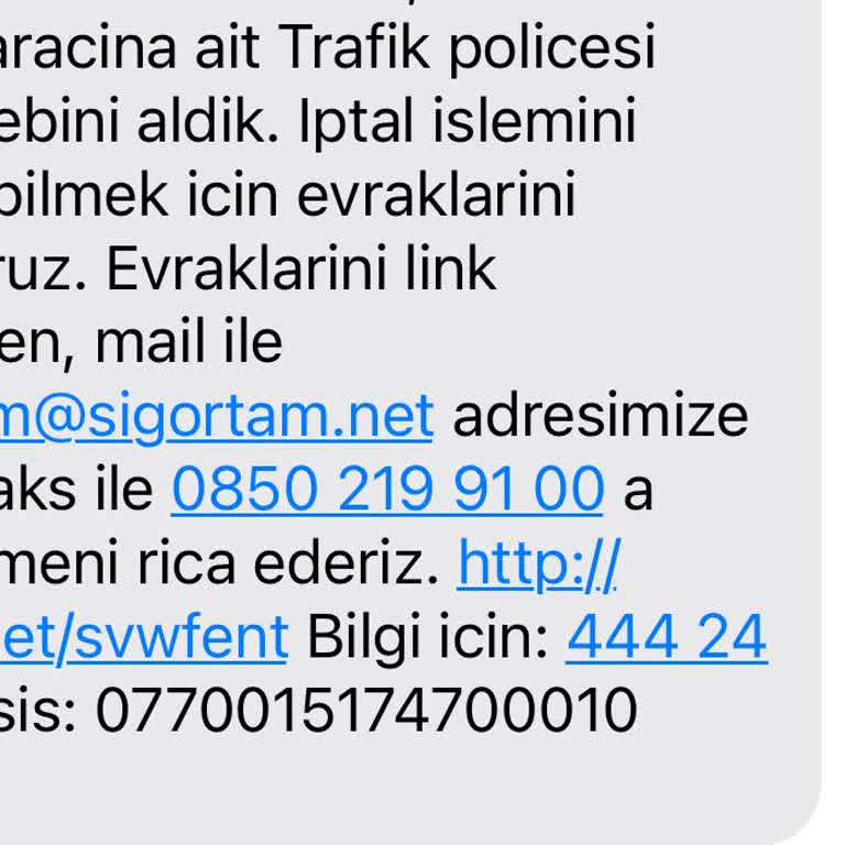Sigortam.net Güven Sarsan Sigorta İptali Süreci