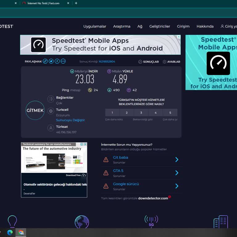 Kablo Net TÜRKSAT Kablo Hız Problemi