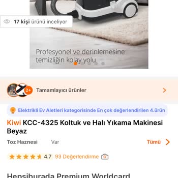 Kiwi Halıyıkama Aldım Hepsiburada Ya Da Güven Yok