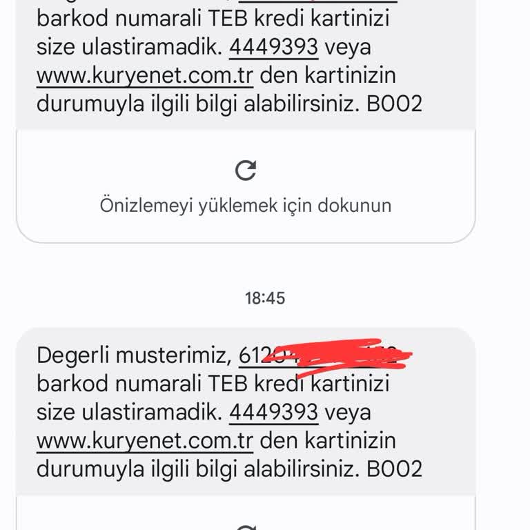 Kuryenet TEB Kredi Kartımı İki Seferde Randevu Oluşturup Evde Bekliyorum Yok.