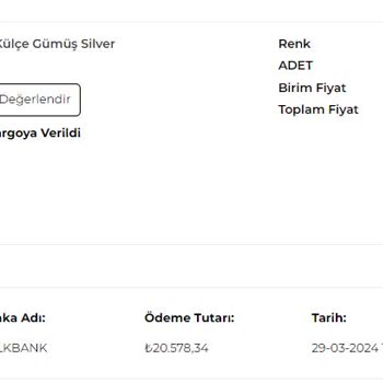 Ahlatcı Kuyumculuk Eksik Gümüş Gönderilmesi