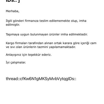 hepsiJET Kargo Sürecinde Yaşanan Ürün Kaybı Ve İmha İddiası